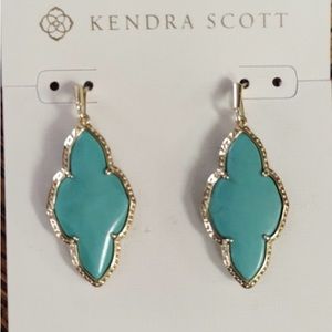 Kendra Scott turquoise Abbie drop earrings never worn!